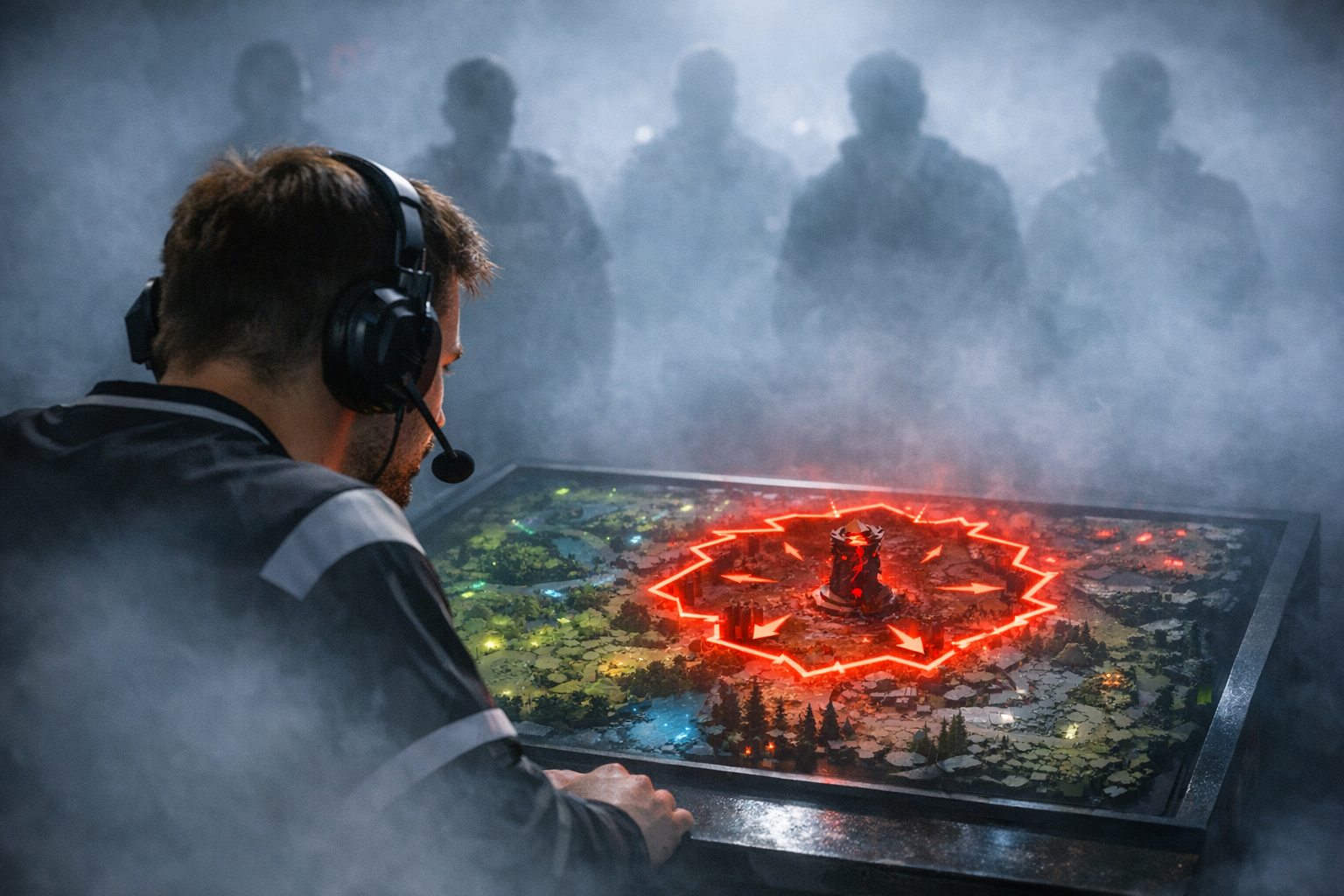 Captain planning a dangerous tier-two siege